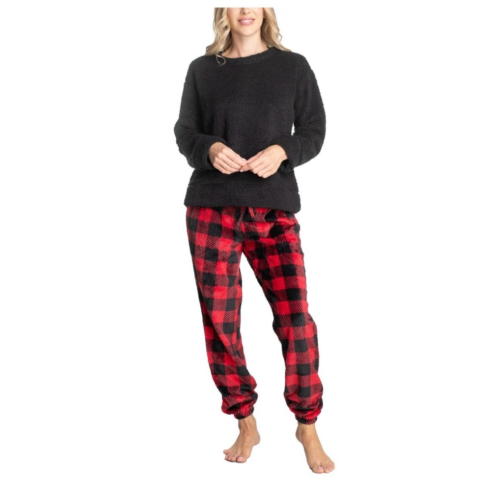 RED & BLACK BUFFALO CHECK BOTTOM
